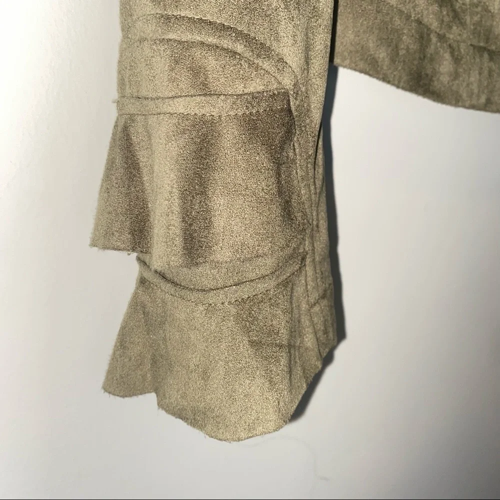NWOT G by Giuliana Green Faux Suede Moto Jacket XS New without tags